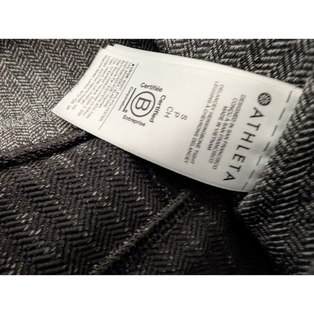 ATHLETA Women's Delancey Herringbone Tight Legging Size S Gray Pockets (762) - Picture 7 of 9